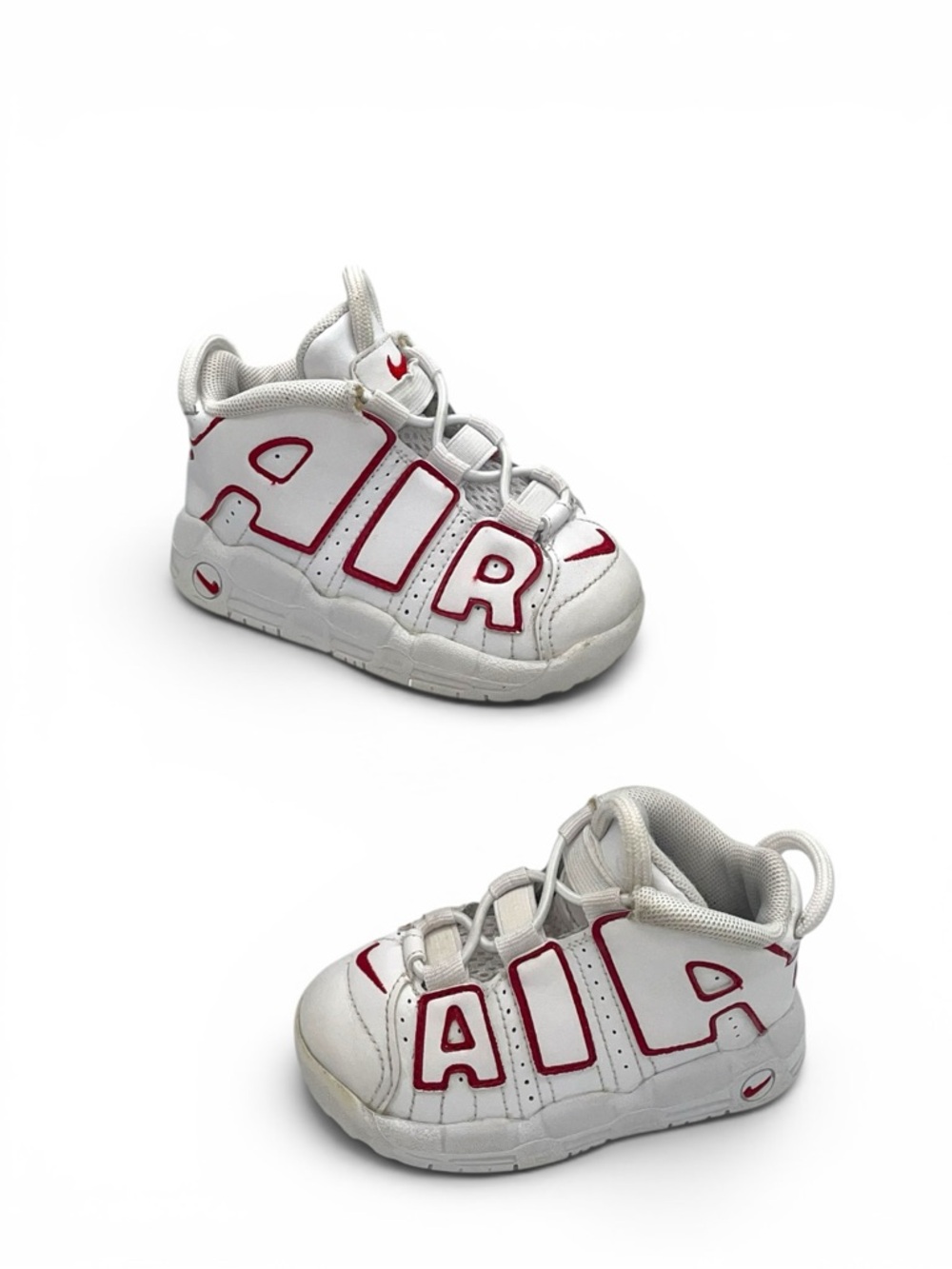 Nike Air More Uptempo TD White Red Baby Toddler 6C Sneakers - Picture 2 of 12